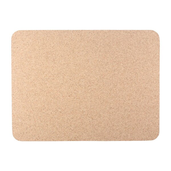 Cork floor mat on bathroom floor